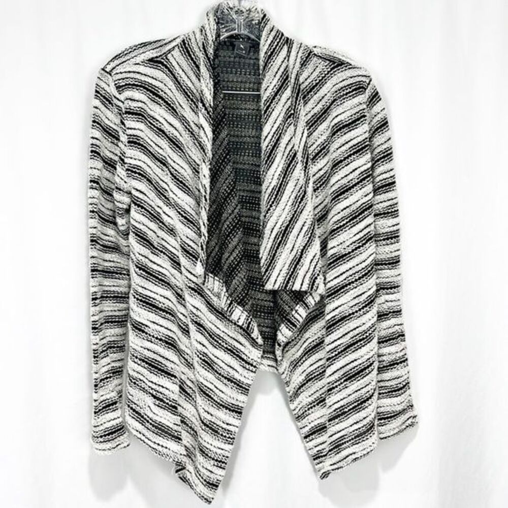 Eddie Bauer Draped Open Front Duster Cardigan M